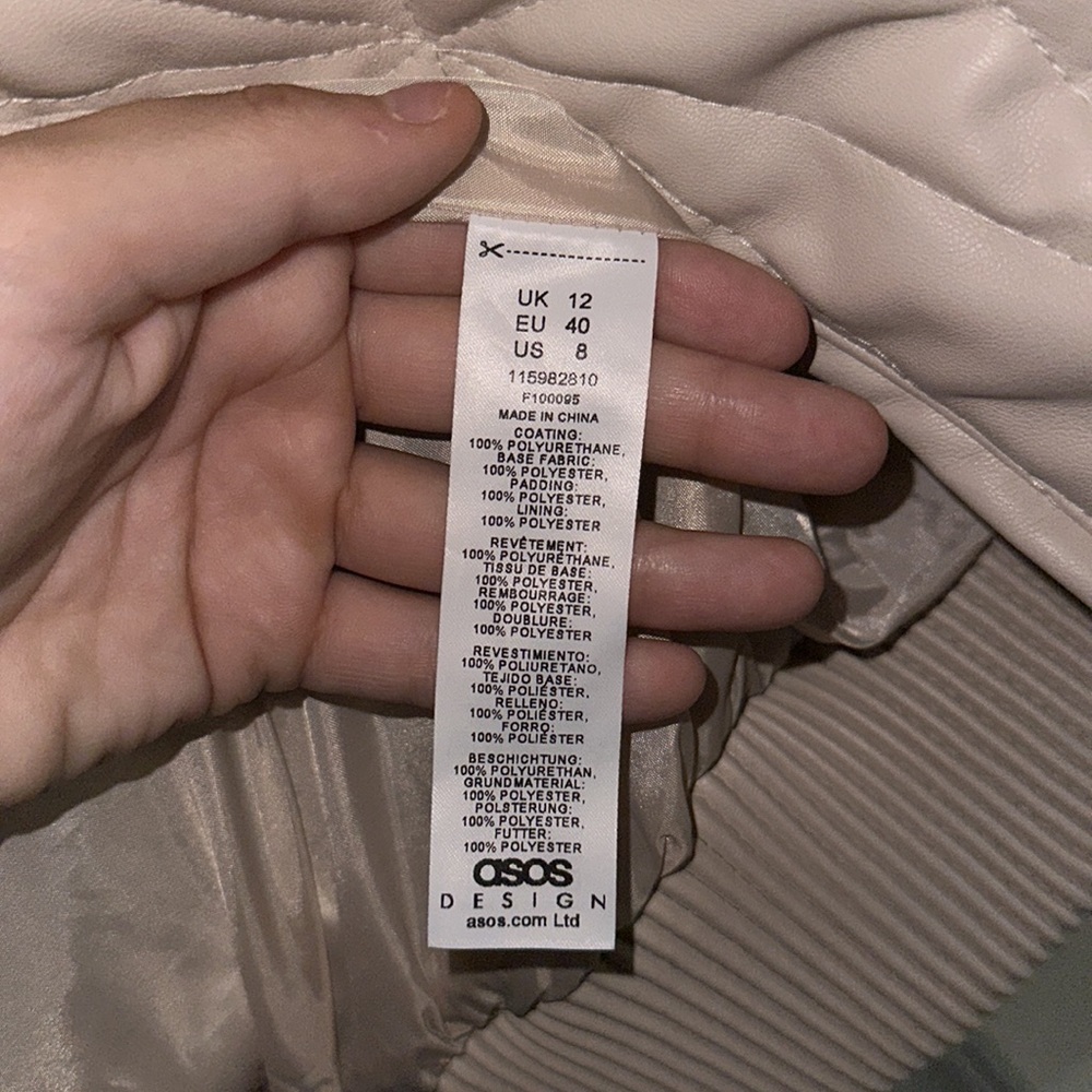 ASOS Design Faux Leather Jacket - Picture 4 of 4